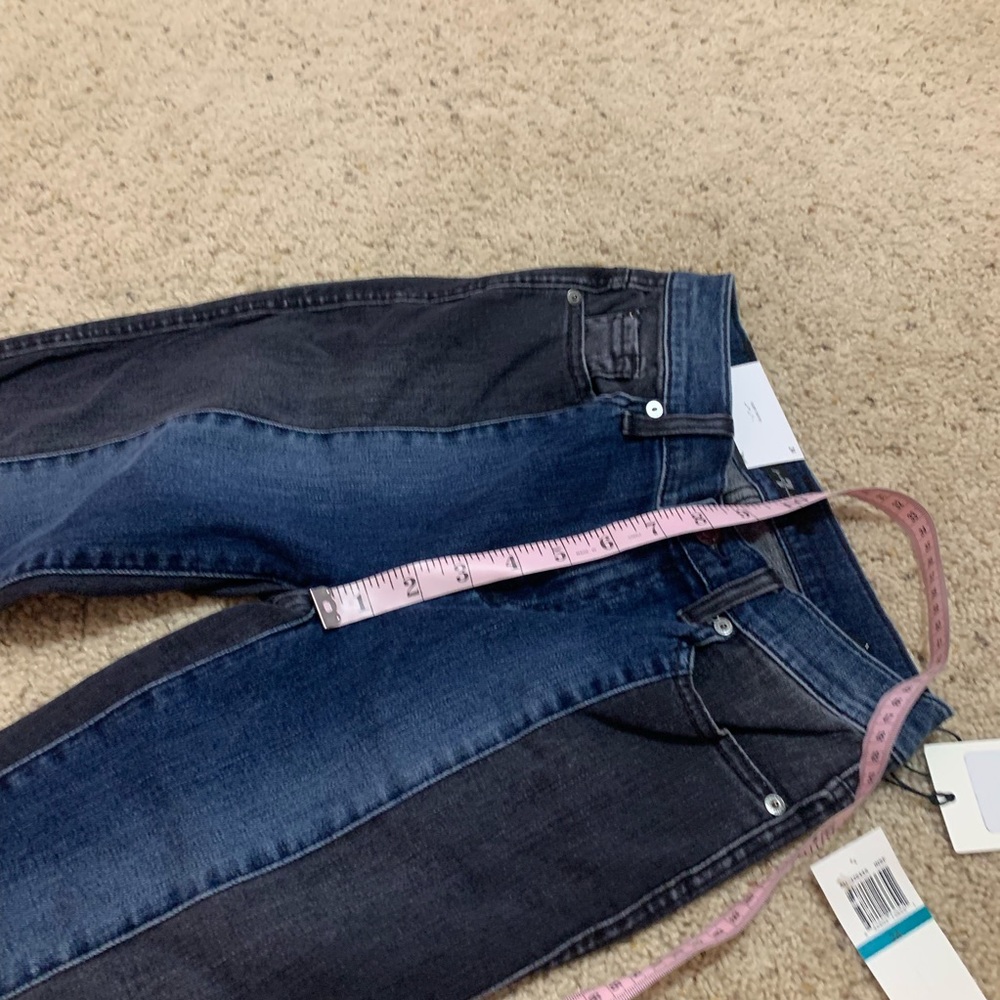 7 for all mankind 2 tone panel colorblock jeans - Picture 6 of 8